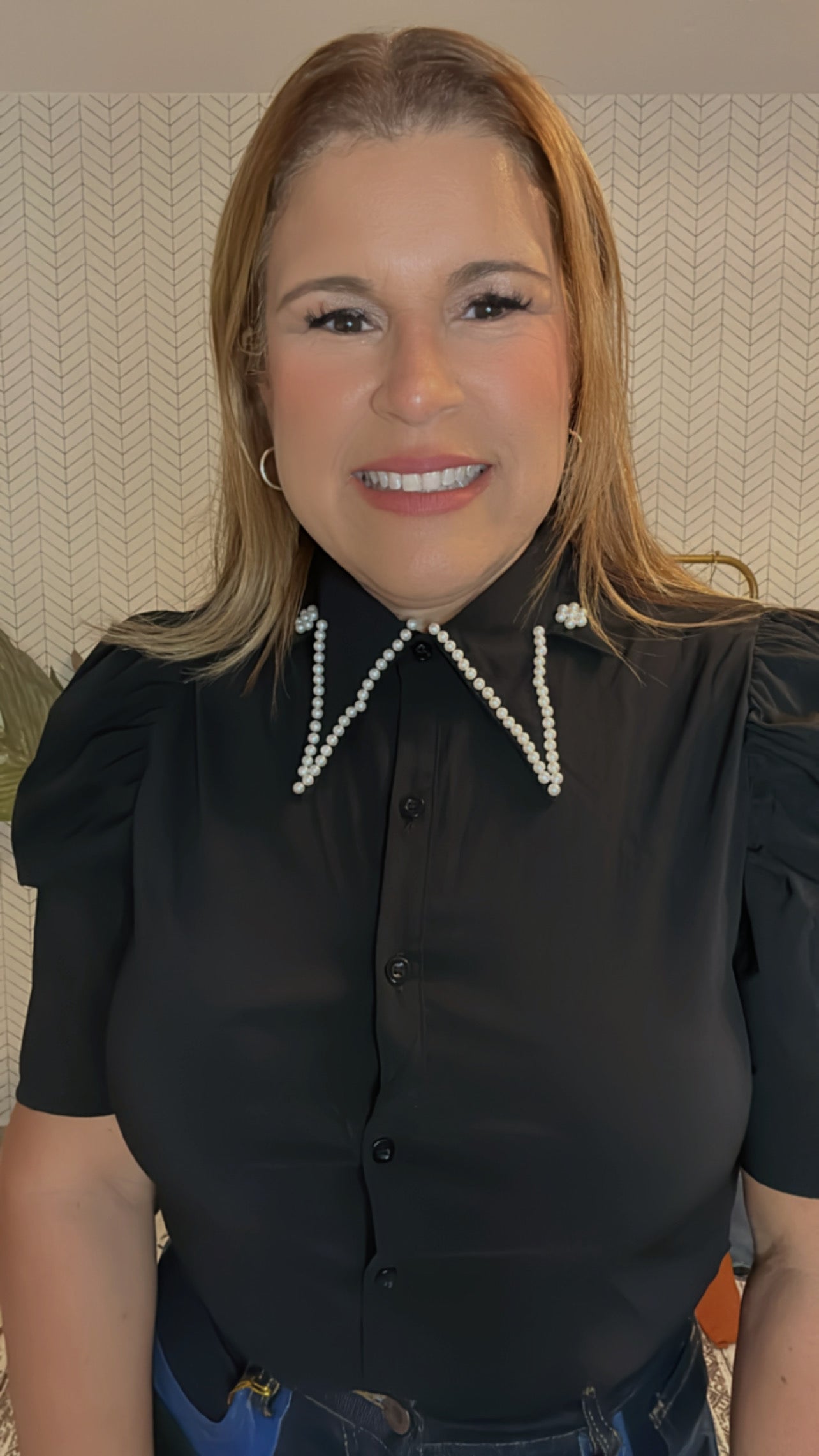 Button Up Blouse black