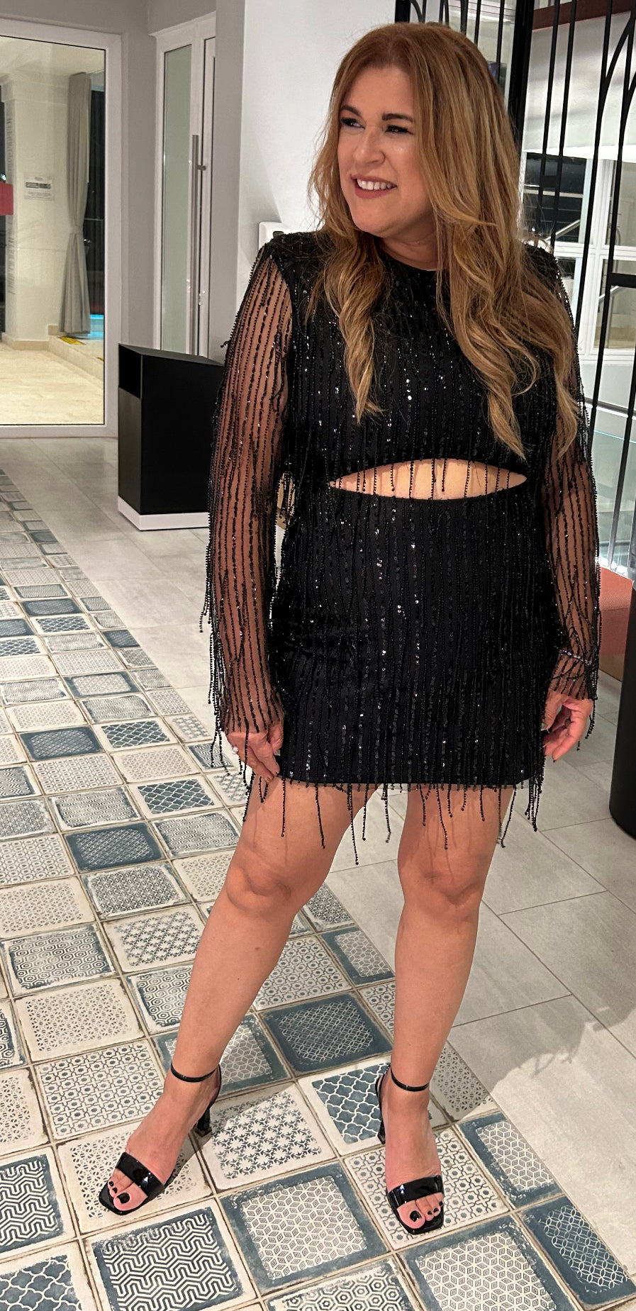 Sequin mini dress