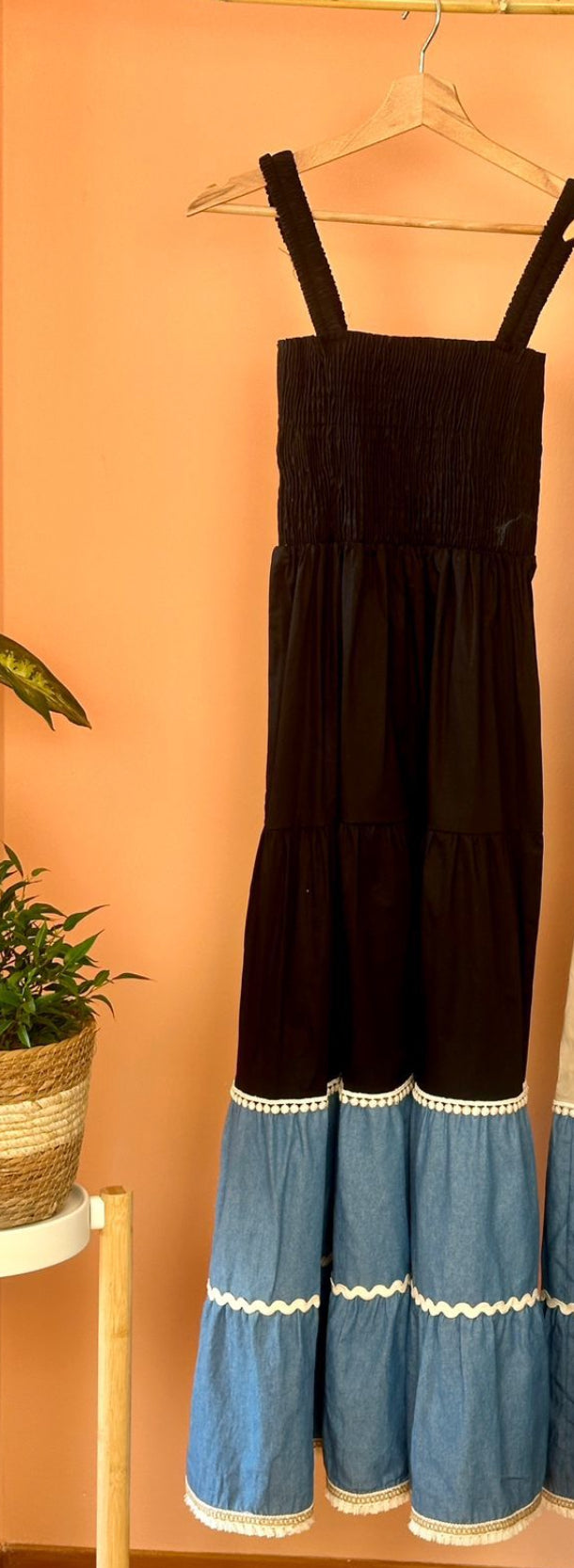 Black maxi dress(one size)