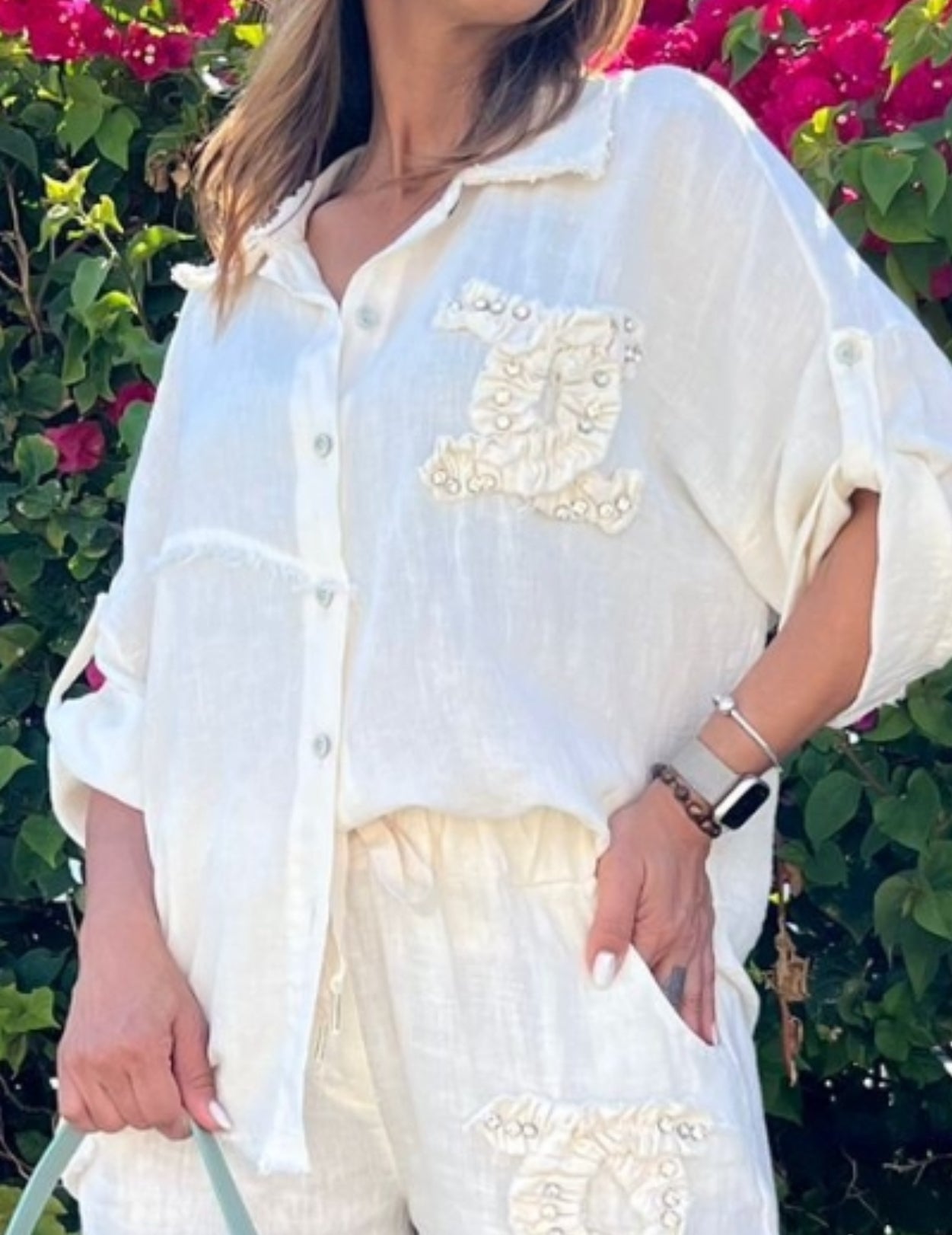 Linen CC White blouse