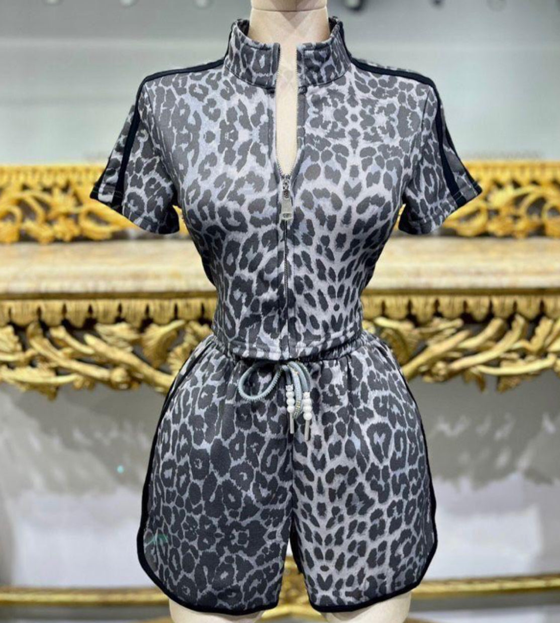Leopard short set