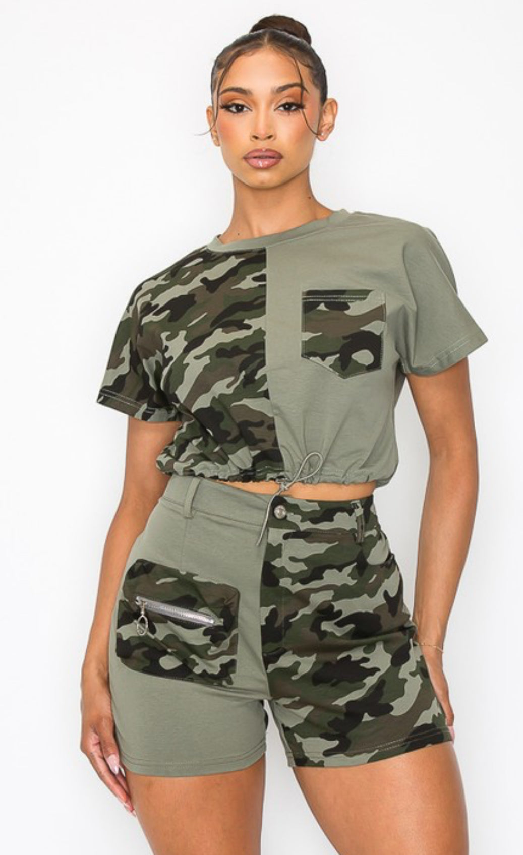 Camouflage short set