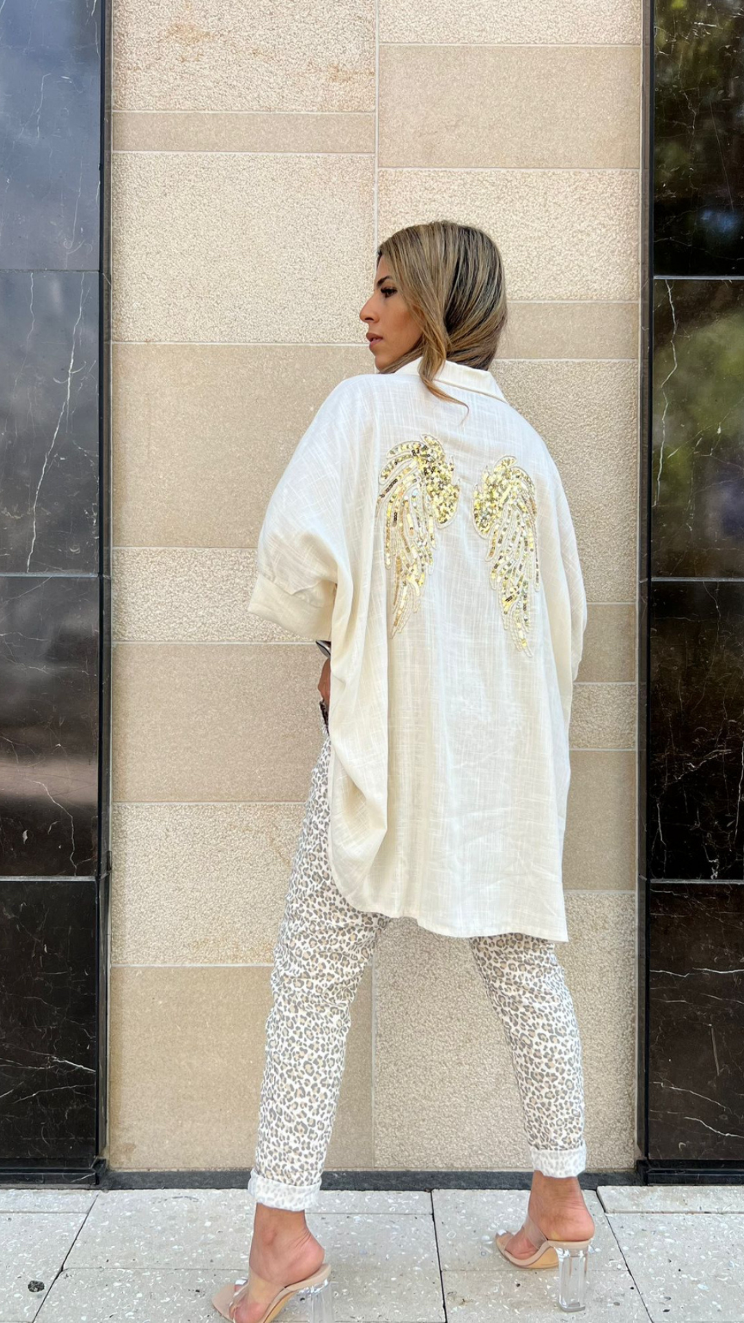Wings Linen Blouse (one size)