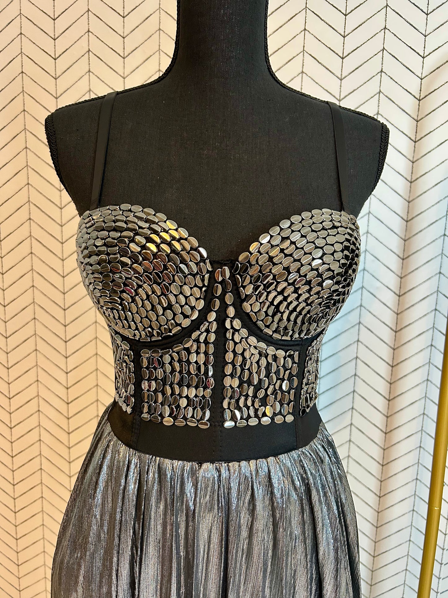 Black Bustier with Accents