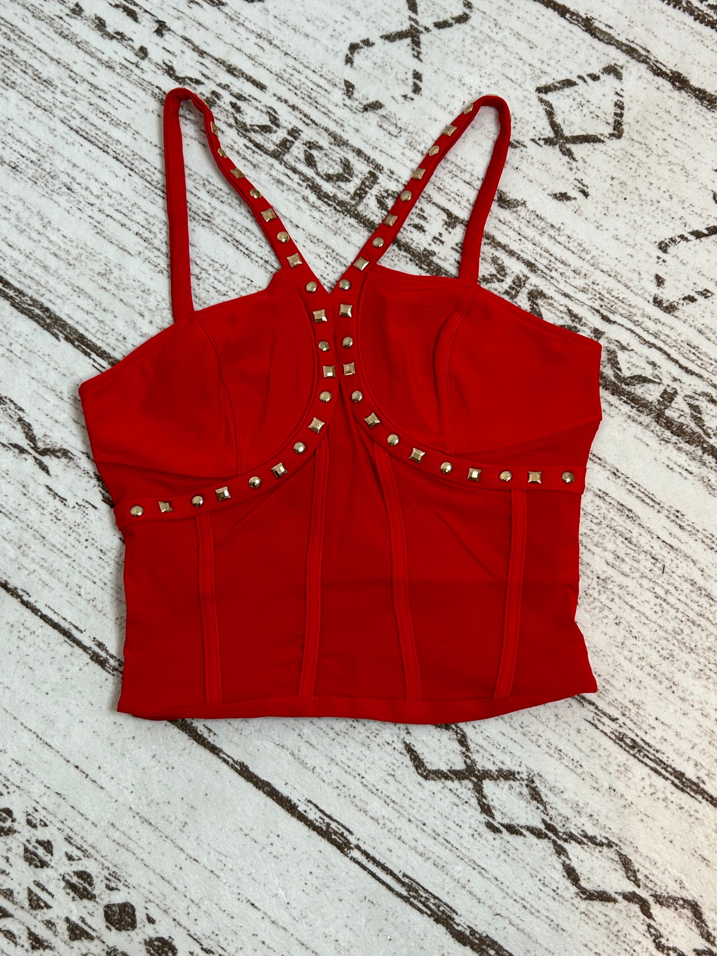 Glamorous Red Corset Top