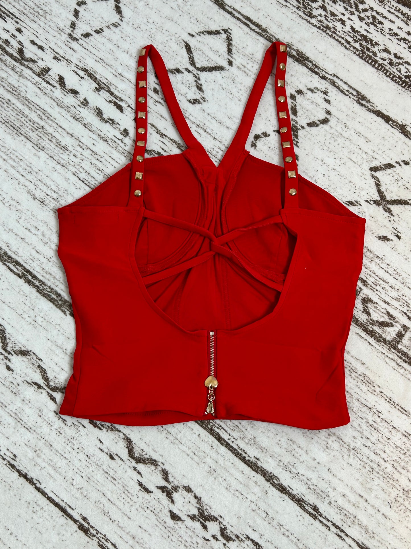 Glamorous Red Corset Top
