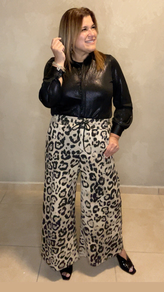 Leopard Palazzo (one size)
