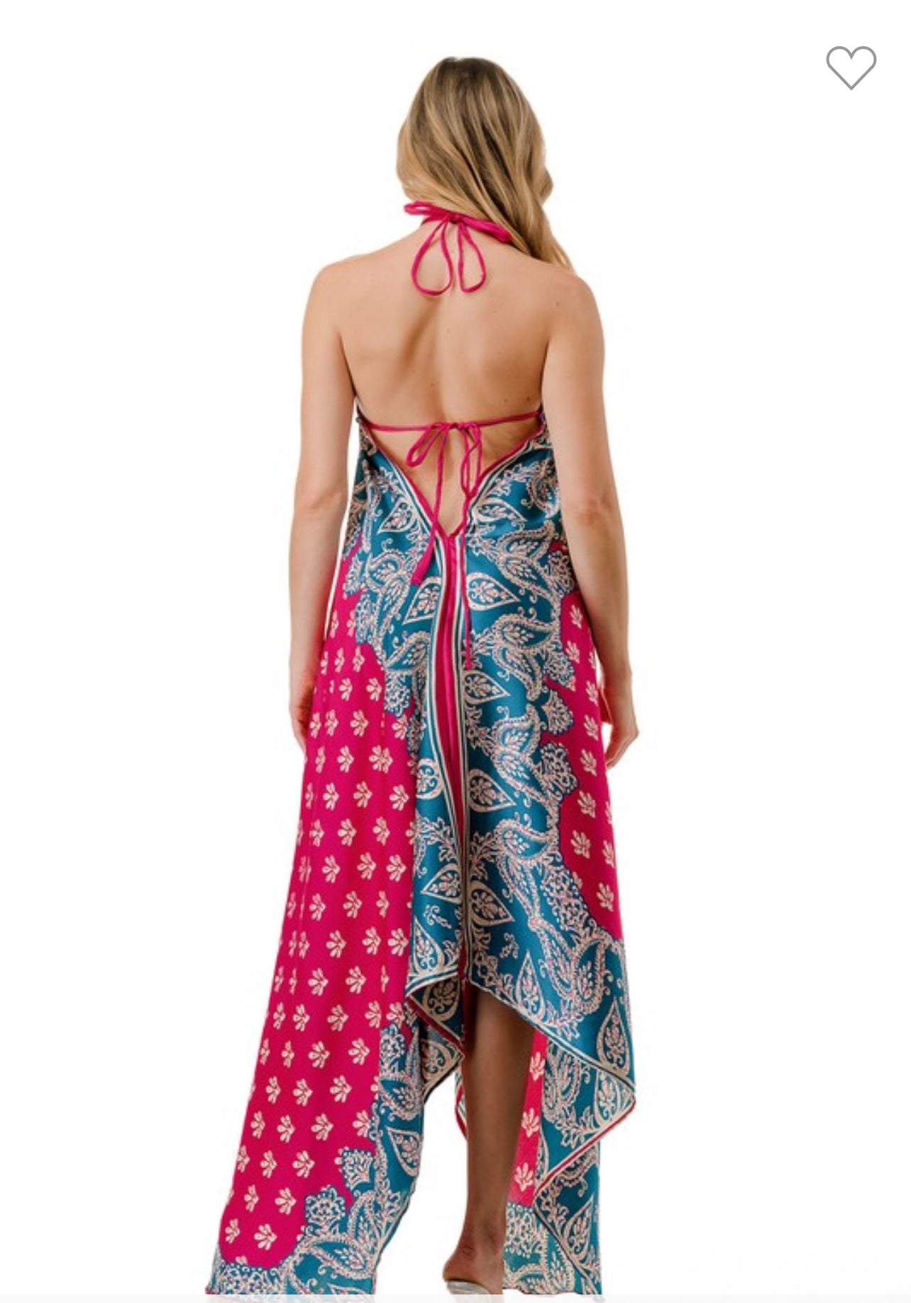Open back dress one size