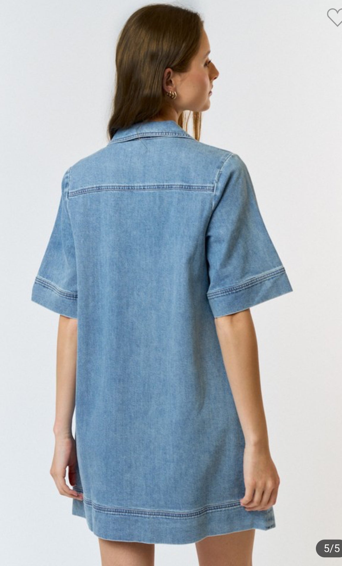 Denim mini dress