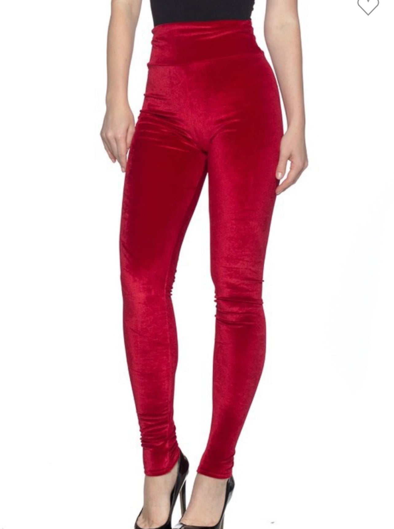 Red Velvet Leggings