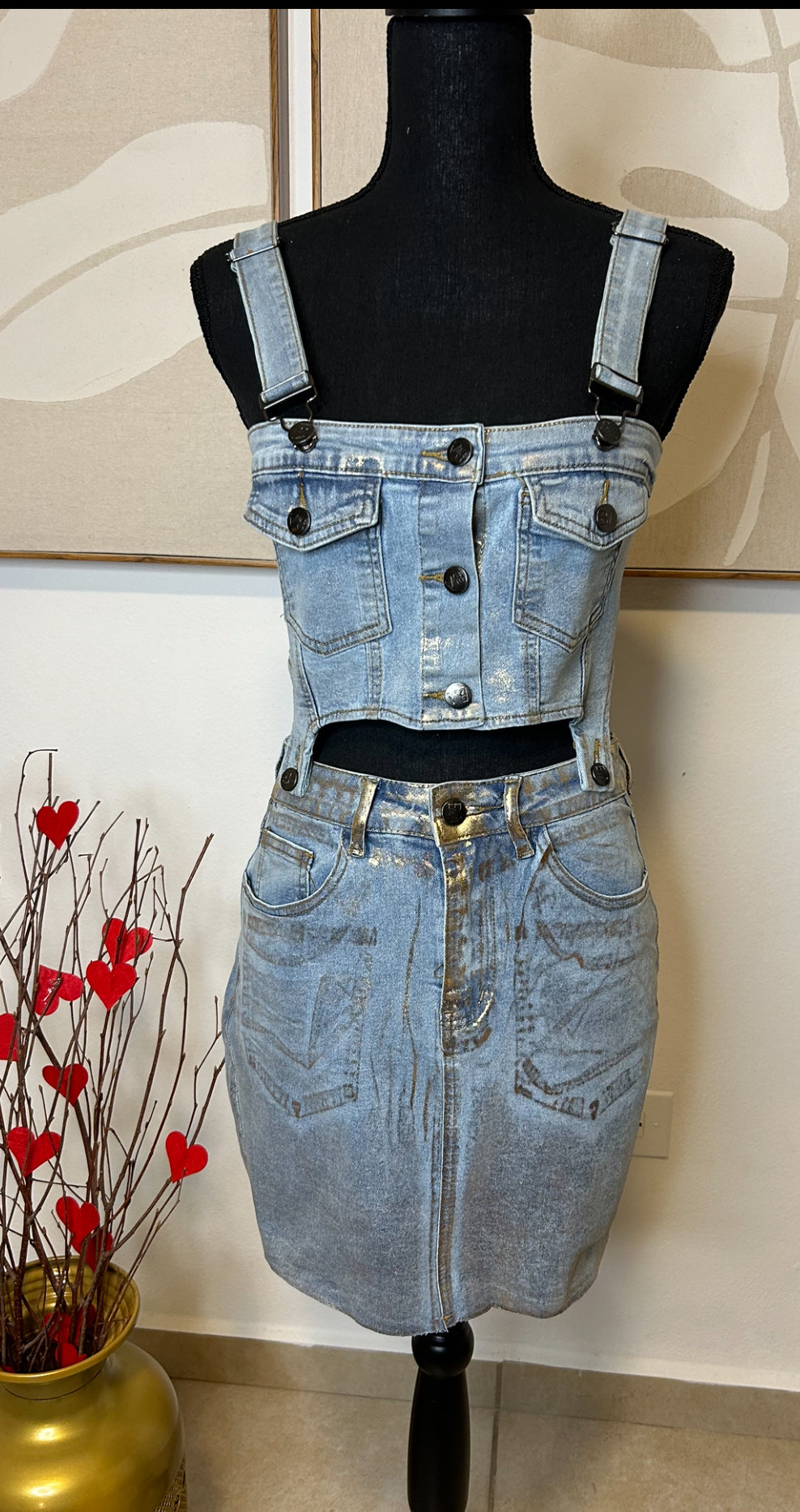 Denim Stretchy Foil Set